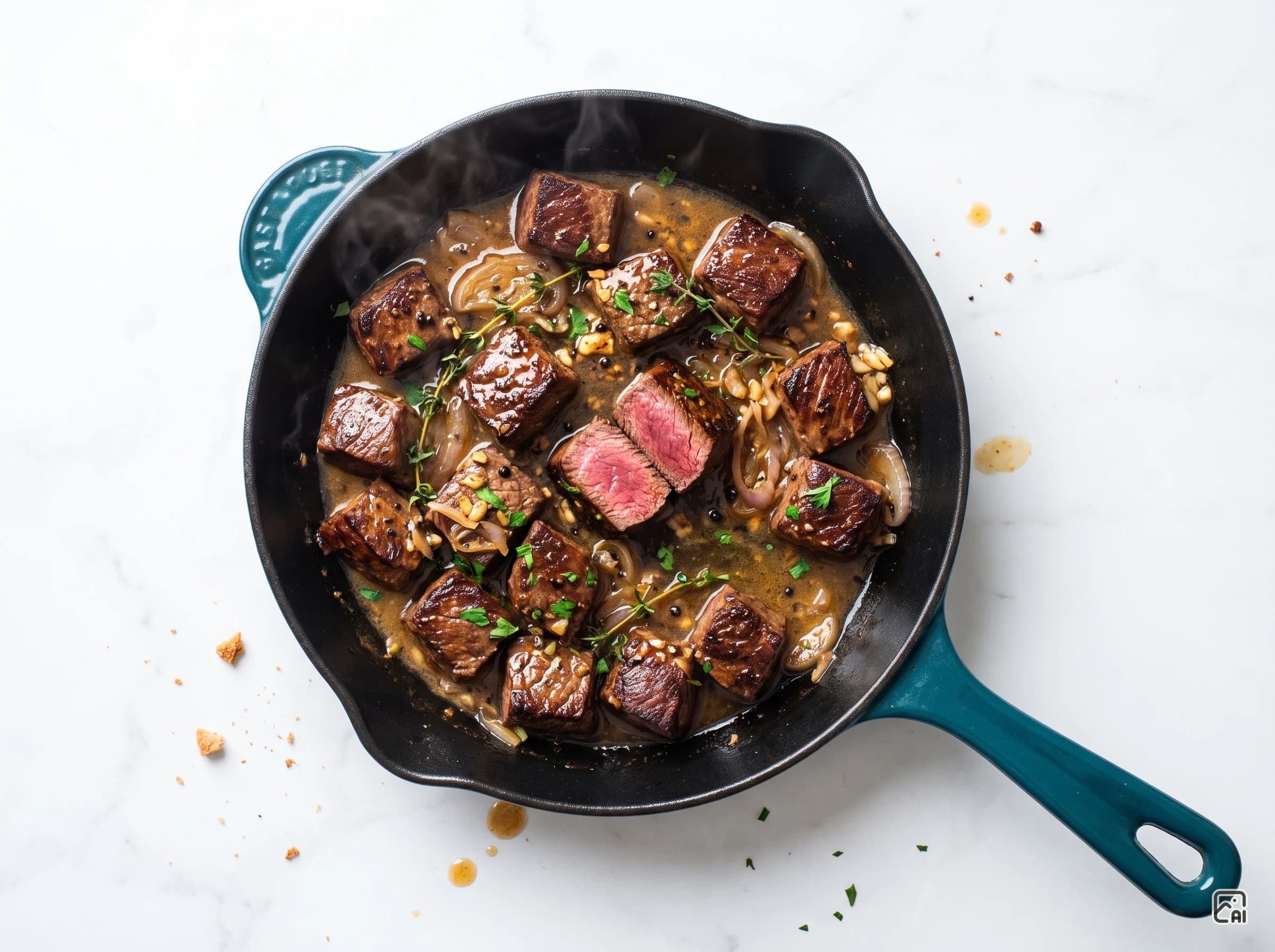 Garlic Butter Steak Bites