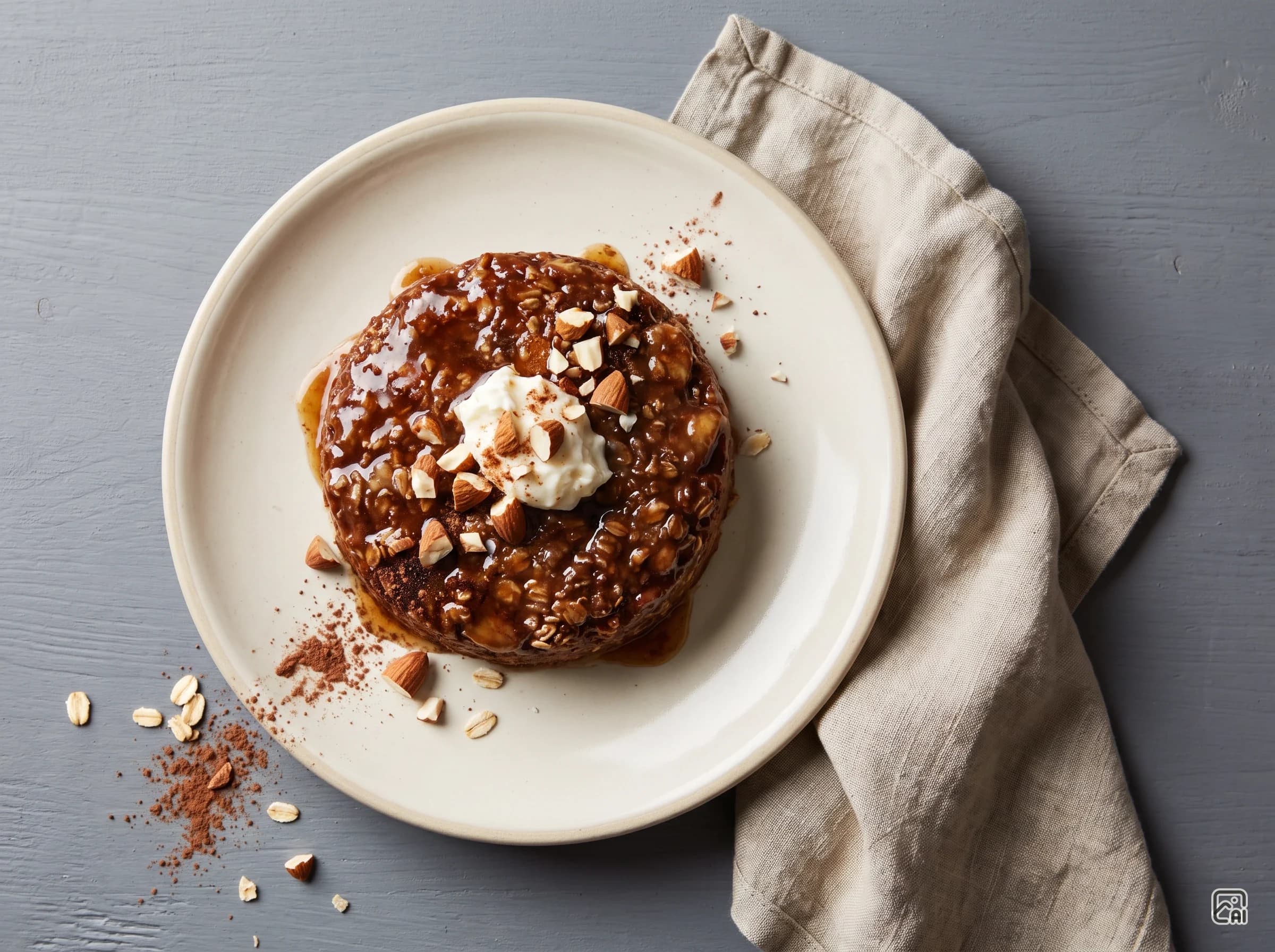 Healthy No-Bake Banana Oat Cake