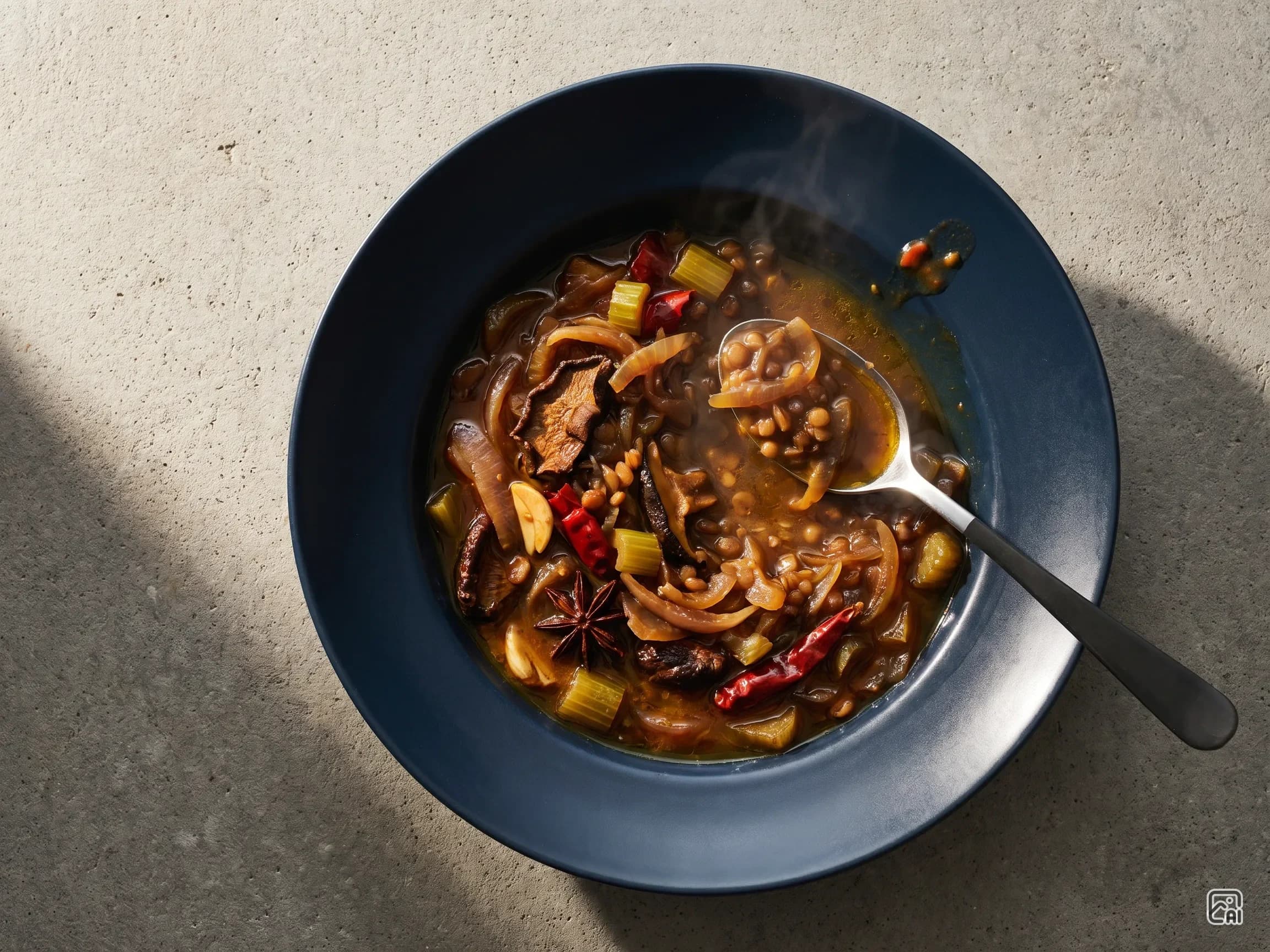 Caramelized Vegetable Lentil Stew