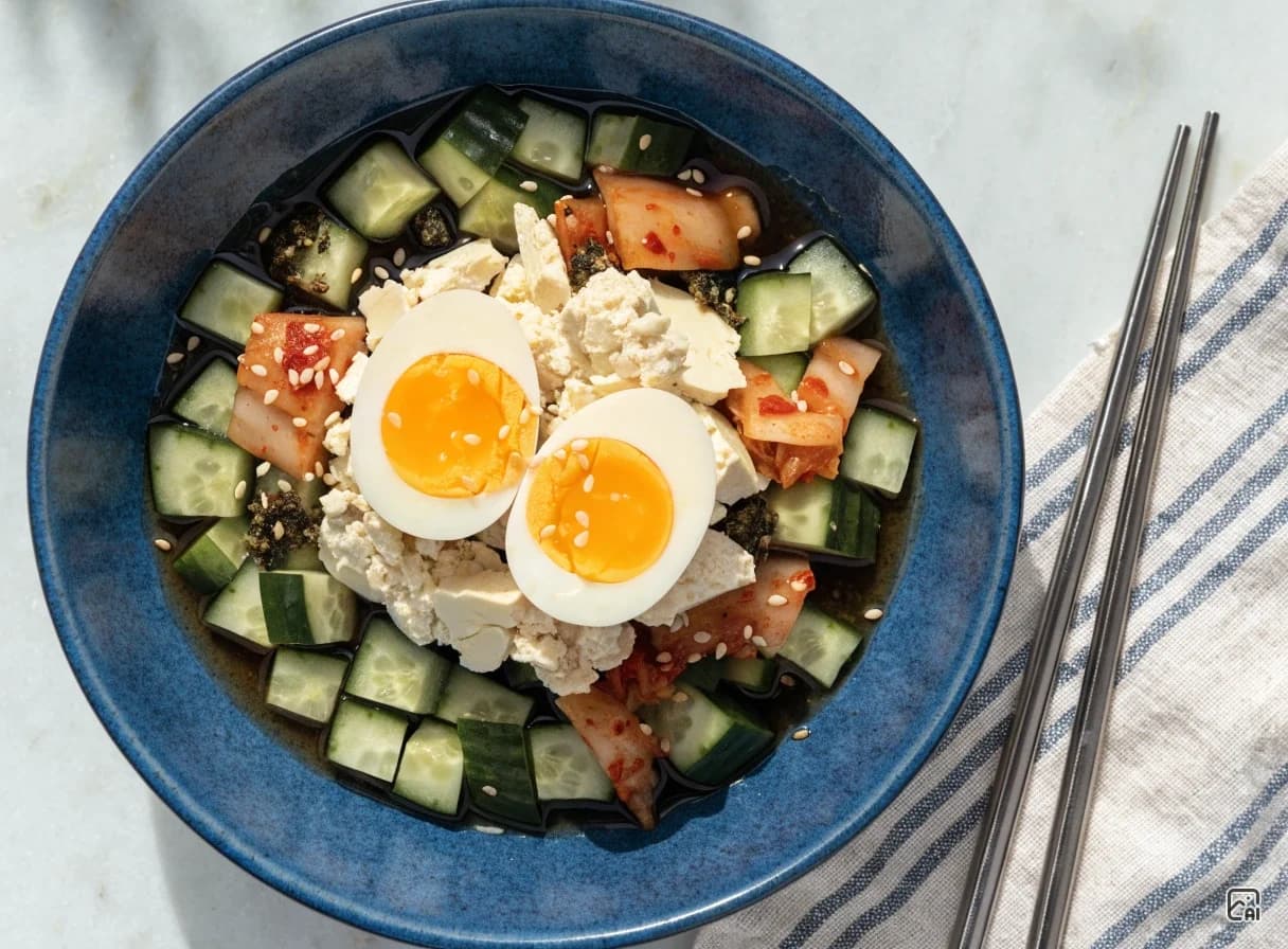Cucumber Tofu Bibimbap