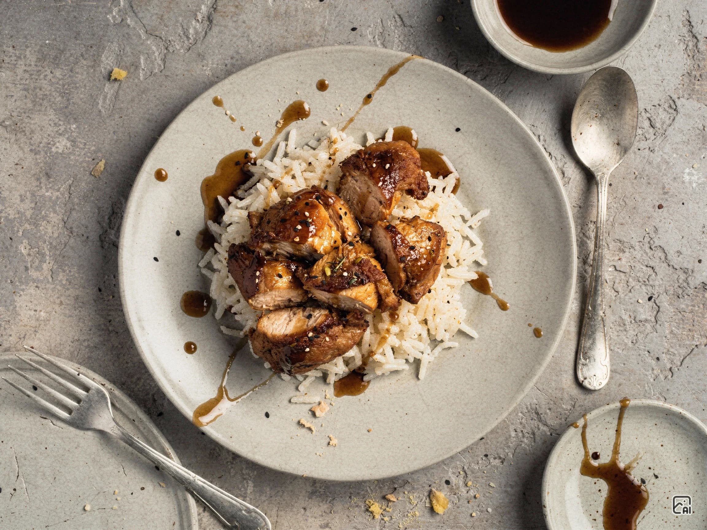 Slow Cooker Honey Teriyaki Chicken and Rice