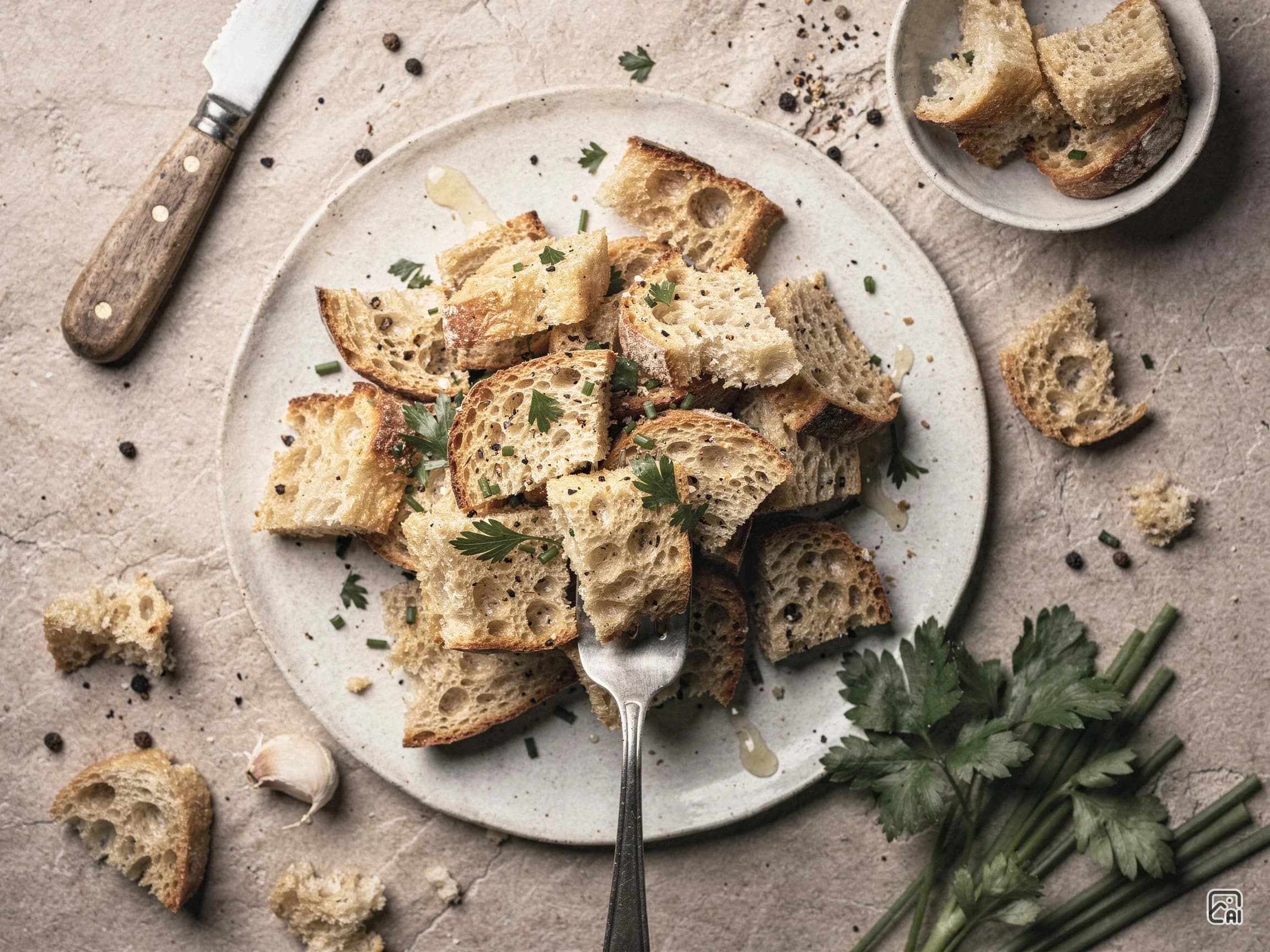 Garlic & Herb Croutons